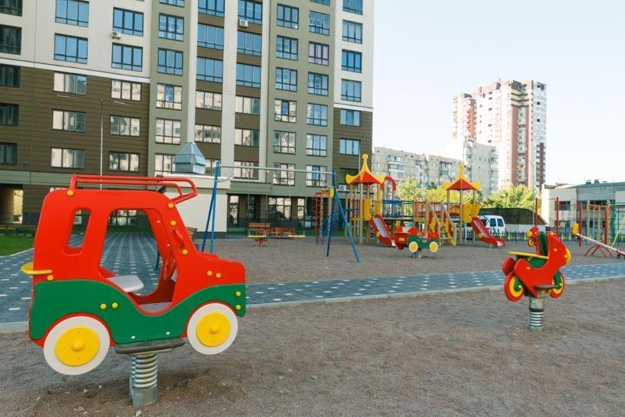 Видовая На 25 Этаже Kiev Buitenkant foto